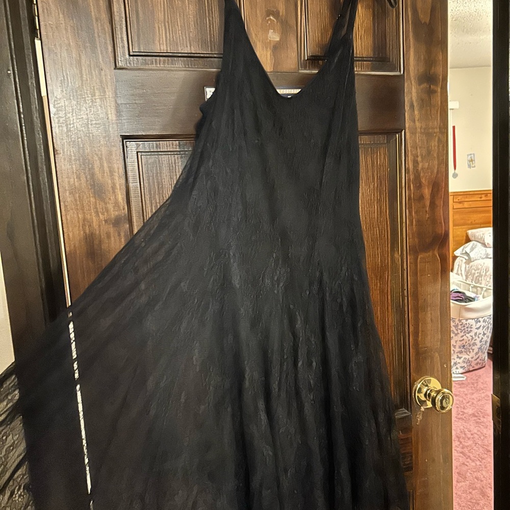 Torrid Black Spaghetti Strap Sundress Midi